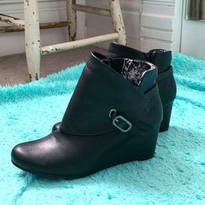 Black "leather" boots